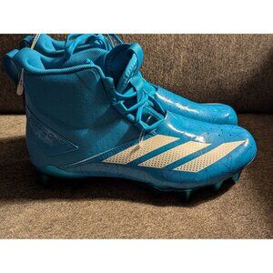 NWOB Adidas Adizero Chaos Blue Football Cleats Size 9 High Top